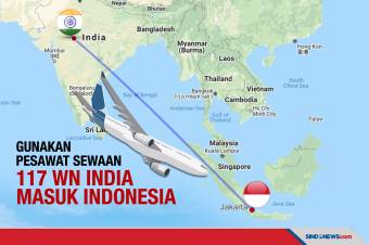 Menggunakan Pesawat Carter, 117 WN India Datang ke Indonesia