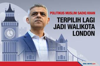 Politikus Muslim Sadiq Khan Kembali Terpilih sebagai Walikota London