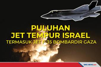 Puluhan Jet tempur Israel Termasuk Jet F-35 Bombardir Gaza