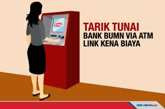 Tarik Tunai Bank BUMN via ATM Link Kena Biaya Rp5.000