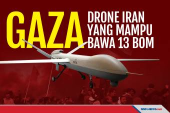 Gaza, Nama Drone Tempur Iran yang Mampu Membawa 13 Bom