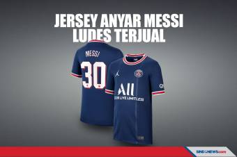 Dalam 20 Menit Jersey Anyar Lionel Messi Ludes Terjual