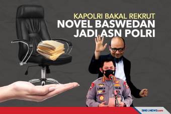 Kapolri Bakal Rekrut Novel Baswedan Jadi ASN Polri