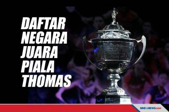 Daftar Negara Juara Piala Thomas, Indonesia Tim Tersukses!
