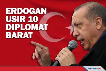 Termasuk AS, Erdogan Perintahkan Usir 10 Diplomat Barat di Turki