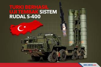 Turki Berhasil Uji Tembak Sistem Pertahanan Rudal S-400