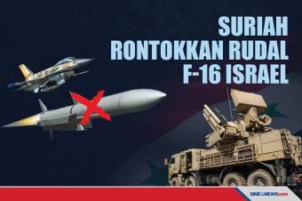 Pakai Senjata Rusia, Suriah Rontokkan Rudal Jet F-16 Israel