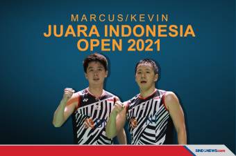 Marcus/Kevin Juara Indonesia Open 2021 Usai Bungkam Duet Jepang