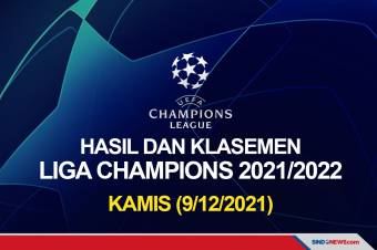 Hasil Lengkap Penyisihan Grup Liga Champions, Kamis (9/12/2021)
