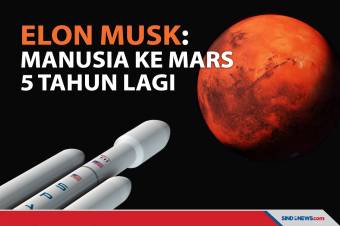 5 Tahun Lagi, Elon Musk Berencana Terbangkan Manusia ke Mars