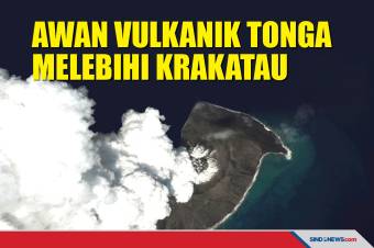 Awan Vulkanik Gunung Berapi Tonga Melebihi Krakatau