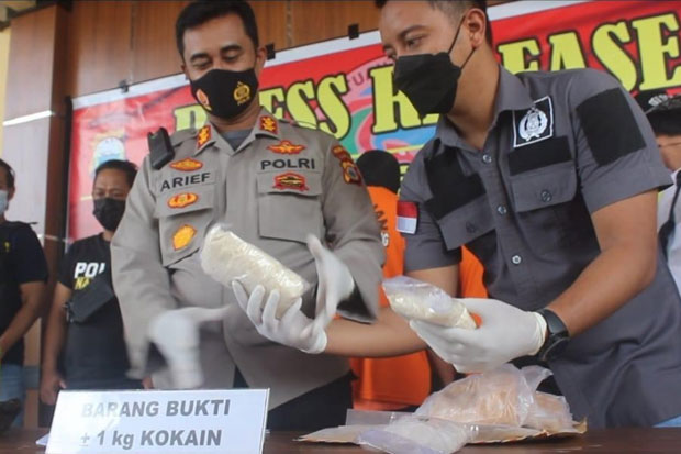 1 Kg Kokain Gagal Beredar di Pinrang, Tiga Pria Diamankan Polisi