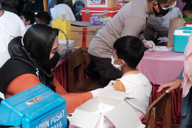 Vaksinasi Anak Usia 6-11 Tahun Mulai Dilakukan di Gowa