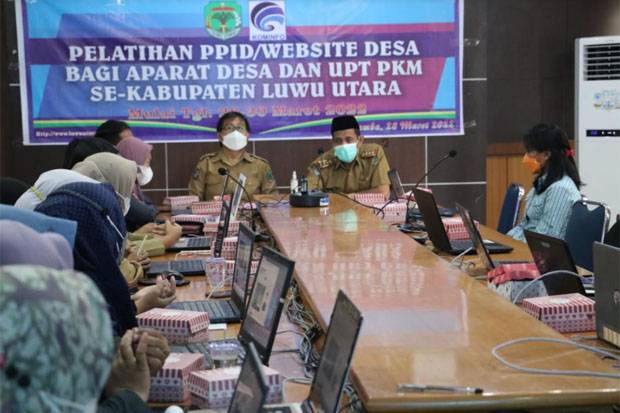 Aparat Desa dan UPT Puskesmas di Luwu Utara Dilatih Kelola Website
