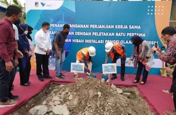 Gubernur Sulteng Apresiasi PT Vale Bangun Instalasi Air Bersih Bagi Warga Palu