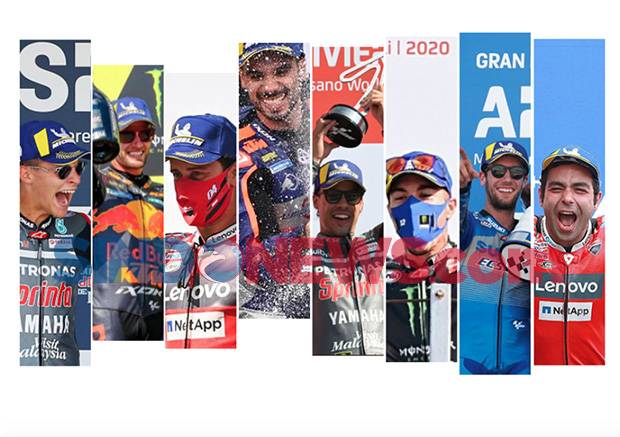 Delapan Juara Berbeda Cicipi Manisnya Podium MotoGP 2020