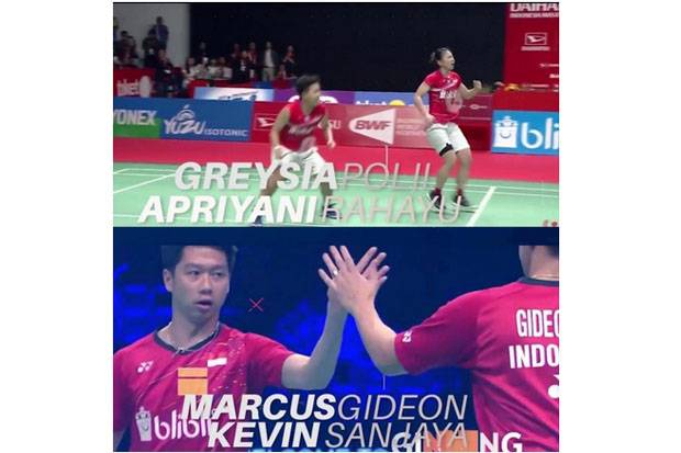Final Indonesia Open 2021 LIVE di iNews: Meraba Peluang Marcus/Kevin dan Greysia/Apriyani