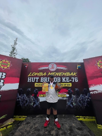 Siswa SD Menangkan Lomba Menembak Brimob Polda Jateng Cup 2021