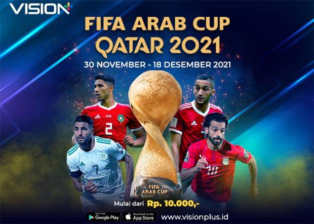 Saksikan 32 Laga FIFA Arab Cup Qatar 2021, Live Streaming Hanya di Vision+
