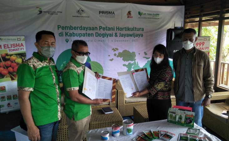 Tani Murni-PRISMA Dukung Kemandirian Pertanian Sayuran di Papua