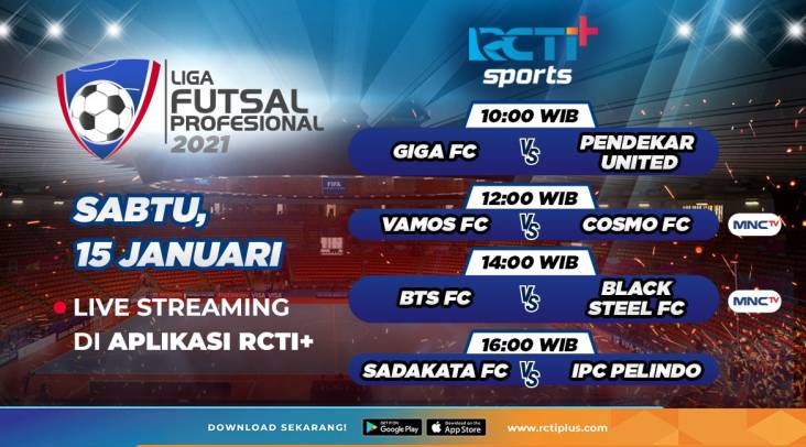 Hasil Liga Futsal Pro 2021: Pendekar United Libas Giga FC 4-2