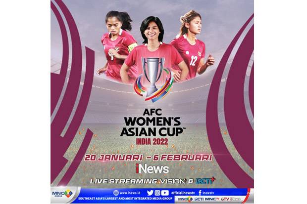 Live di iNews, Penampilan Timnas Wanita Indonesia di AFC Women’s Asian Cup 2022