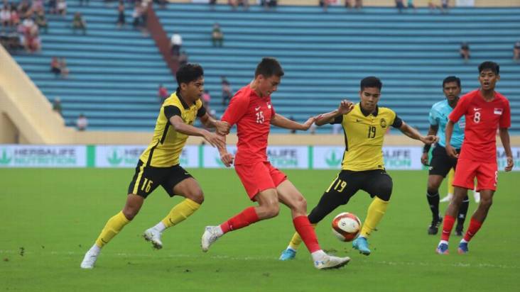 Hasil SEA Games 2021: Malaysia dan Singapura Sama-sama Cetak 2 Gol