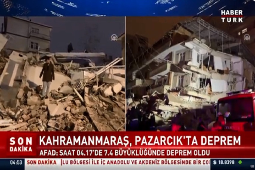 Gempa Dahsyat Magnitudo 7,8 Guncang Turki