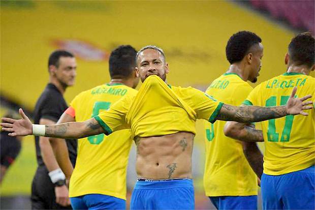 Pertemuan brasil vs peru