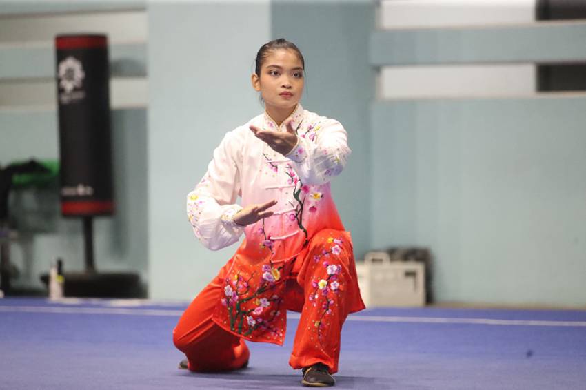 Alisya Mellynar Sabet Emas dari Cabang Wushu SEA Games 2021