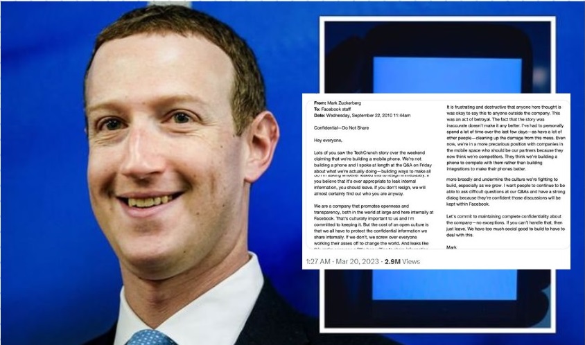 Mark Zuckerberg Desak Karyawan Pembocor Rahasia Facebook Berhenti