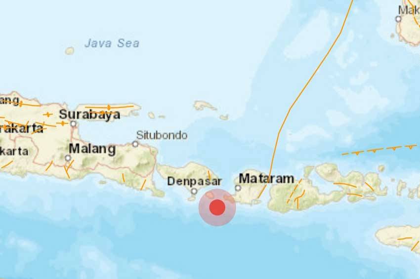 Gempa Bumi 4,8 Magnitudo Guncang Bali, Getarannya Terasa Sampai Lombok Timur