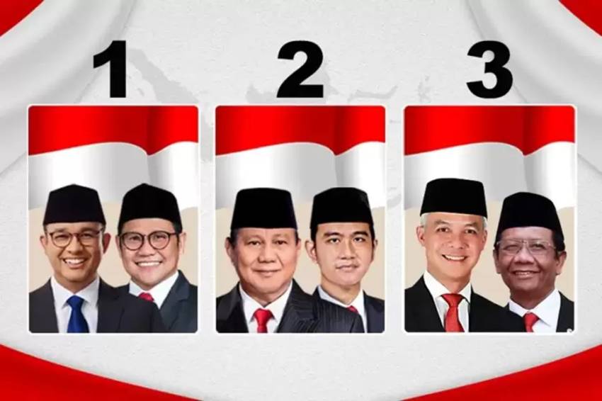 Quick Count LSI Denny JA: Prabowo-Gibran 58,45% Anies-Muhaimin 24,99% dan Ganjar-Mahfud 16,56%