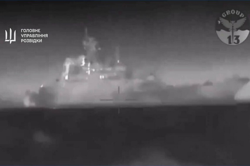 Serangan Drone Ukraina Terhadap Kapal Perang Rusia Berakhir Tragis