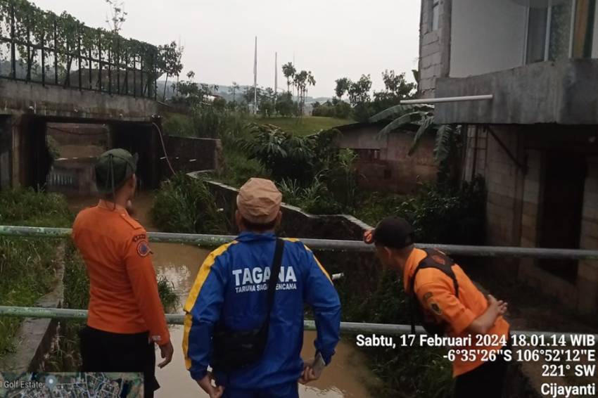 Kali di Bogor Meluap, 82 Rumah Warga Terendam Banjir