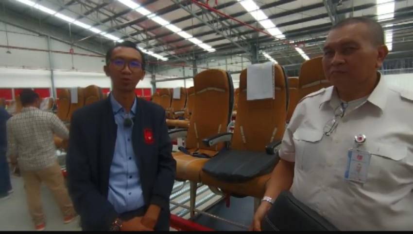 Kulit Asal Garut Jadi Pelapis Kursi Pesawat Lion Air