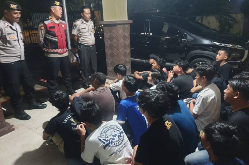 31 Pelajar Gelar Sahur on The Road di Pancoran Diamankan, Polisi Lakukan Pembinaan