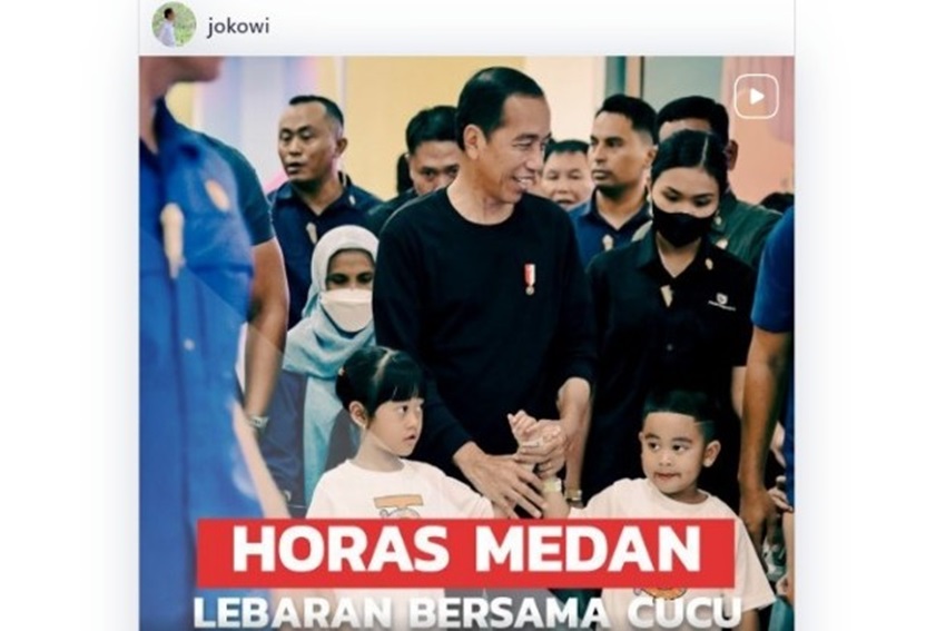 Usai Open House di Istana, Jokowi Berlebaran ke Medan