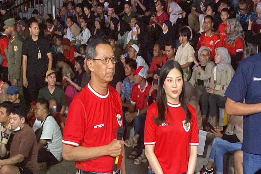 Warga Antusias Nobar Piala Asia U-23 di Lapangan Banteng, Heru Budi: Terima Kasih MNC Group