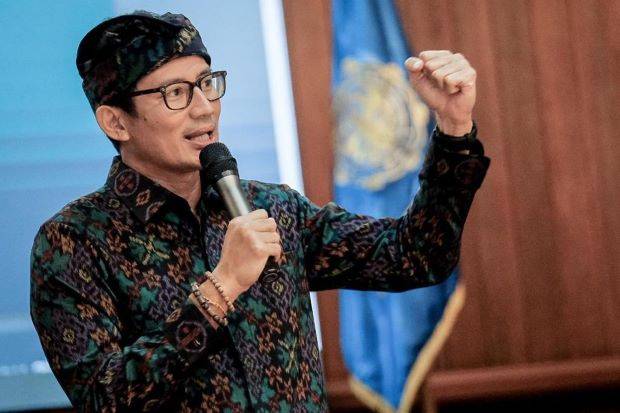 Ditanya Tawaran Menteri, Sandi: Lebih Berhak yang Berkeringat untuk Prabowo-Gibran