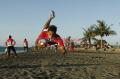 Atlet Nasional Cabor Rugby Gelar Latihan di Pantai Syiah Kuala