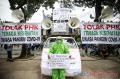 Demo Pekerja Ambulans Gawat Darurat Dinas Kesehatan DKI Jakarta