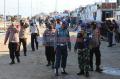 Petugas Gabungan Patroli Prokes di Pelabuhan Kali Adem