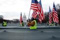 Ribuan Bendera AS Berbaris di Gedung Capitol Sambut Pelantikan Joe Biden