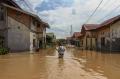 Banjir 1,5 Meter Rendam Perumahan Graha Fauzan Asri di Pekanbaru