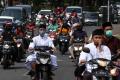 Jalanan Dalam Kota Surabaya Padat di Hari Pertama Idul Fitri