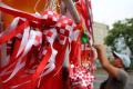 Jelang HUT RI, Pedagang Bendera Mulai Ramai di Jakarta
