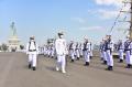 Upacara Peringatan HUT Ke-76 TNI Angkatan Laut di Koarmada II Surabaya