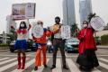 Berkostum Cosplay, Aktivis Lingkungan Desak Jepang Batalkan Pendanaan PLTU Indramayu