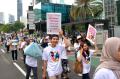 Bersama Campaign, KPU Sosialisasi Anti Golput Lewat Pawai di CFD